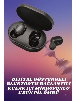 ® Kablosuz TWS Kulaklık Kulak İçi Mikrofonlu Bleuetooth Kulaklık Yüksek Ses Kaliteli