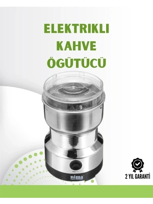 ® Kahve ve Baharat Değirmeni | Kompakt, Hafif, Hızlı Öğütme, Şeffaf Kapaklı, Kolay Kullanım