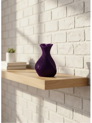 ® Kalpli Mor Mini Vazo 5 cm Dekoratif Masa Üstü Aksesuar