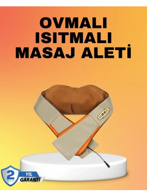 ® Kas Ağrılarına İyi Gelen Ovmalı Isıtmalı Boyun Omuz Bel Masaj Aleti