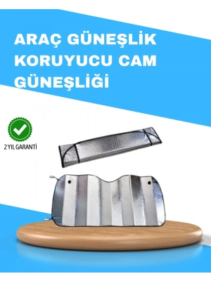 ® Katlanabilir Alüminyum Araç Güneşliği – UV Koruma ve Klima Tasarrufu Bir Arada