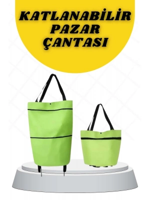 ® Katlanabilir Tekerlekli Alışveriş Çantası Pratik ve Detaylı Pazar Arabası