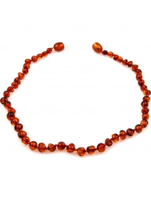 ®  Kehribar Bebek Kolyesi 587 Koyu Bej