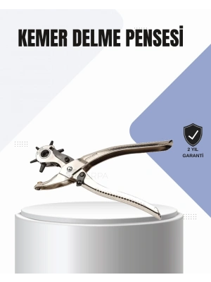 ® Kemer Delme Pensesi Çok Amaçlı 6 Farklı Delik Boyu Ayarlı Deri Delme Aleti