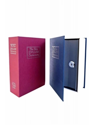 ® Kitap Görünümlü Gizli Kasa Büyük Boy Anahtarlı Kilitli Para Kasası