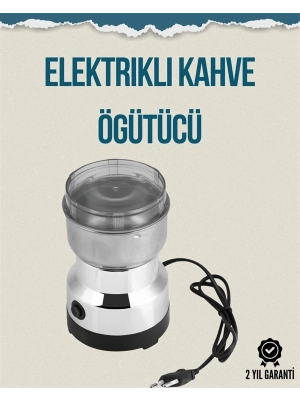 ® Kompakt Elektrikli Kahve ve Baharat Öğütücü | 14500 Devir, Şeffaf Kapaklı, Hediye İçin İdeal