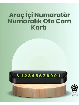 ® Kompakt Fosforlu Park Numaratörü – Gündüz Şıklığı, Gece Görünürlüğü