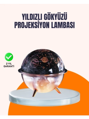 ® Kozmik Işık Efektli Projeksiyonlu Nemlendirici Gece Işığı