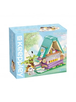 ®  KP28018 Keeppley Lovely Street Calico Cat Comic House Blok Seti -Vagonlife
