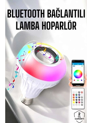 ® Lamba Led Hoparlör Dayanıklı ve Uzun Ömürlü Bluetooth Hoparlör