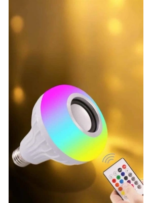 ® Lamba Led Hoparlör Dayanıklı ve Uzun Ömürlü Bluetooth Hoparlör