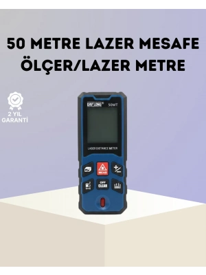 ® Lazer Metre 50 MT Hassas ve Hızlı Ölçüm Özellikli