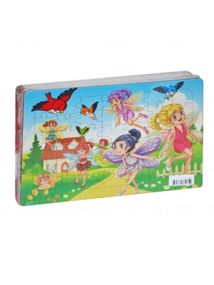®  LC073 Laço, Orta Boy Frame Boyamalı Puzzle 9 Model
