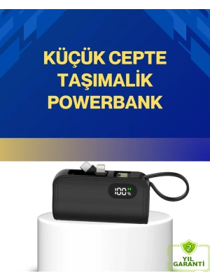 ® LED Göstergeli 2000mAh Cep Tipi Hızlı Şarj Powerbank