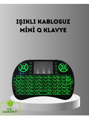 ® LED Işıklı Q Klavye – Touchpad, Numerik Tuş Takımı ve Multimedya Kısayolları