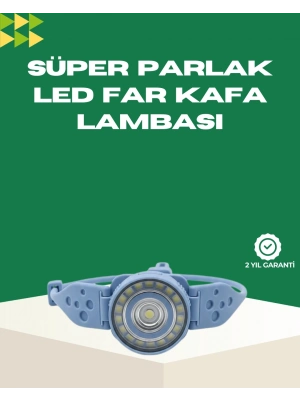 LED Kafa Lambası Kamp Yürüyüş ve Gece Kullanımı İçin