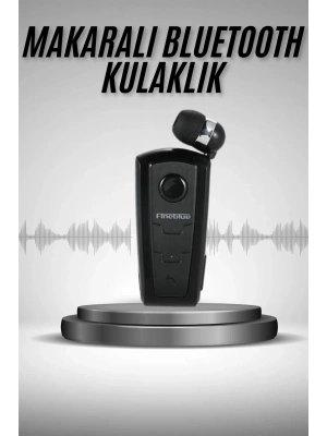 ® Makaralı Bluetooth Kulakiçi Yaka Kulaklığı Kablosuz Kulaklık