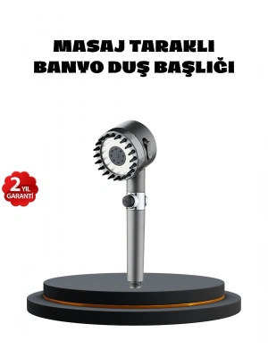 ® Masaj Uçlu Yüksek Basınçlı Duş Başlığı Spa Etkili