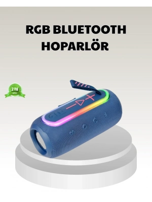 ® Mavi Taşınabilir Bluetooth Hoparlör Kompakt Tasarım ve Güçlü Ses