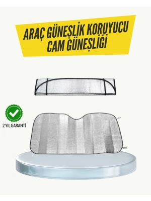 ® Metalize Reflektörlü Katlanabilir Araç Güneşliği – Yüksek Performanslı Isı ve UV Koruması