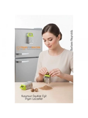 ® Mıknatıslı Mini Rende 5 cm – Paslanmaz Gurme Baharat Rendesi & Buzdolabı Magneti