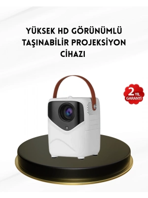 ® Mini Akıllı Projektör – 1080P Full HD, 64GB Depolama, 2GB RAM, Uzaktan Kumanda Destekli