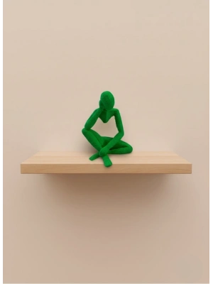 ® Minimal İnsan Figürü Biblo Yeşil Ev ve Ofis Dekoru