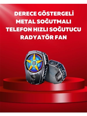 ® Mobil Cihaz Soğutma Radyatörü – Metal+ABS, Type-C Kablolu