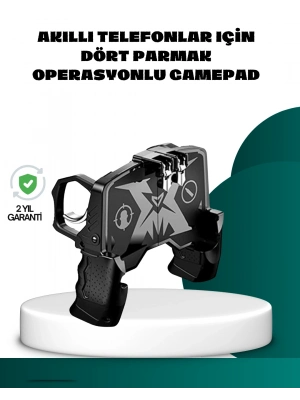 ® Mobil FPS Oyunlar İçin Dört Parmak Uyumlu Gamepad