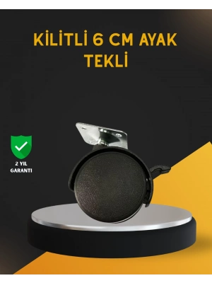 ® Mobilya İçin Kilitli 6 cm Ayak Tekli Satış