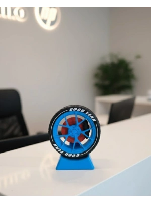 ® Modern Ofis Dekoru Jant Görünümlü Masa Üstü Aksesuar