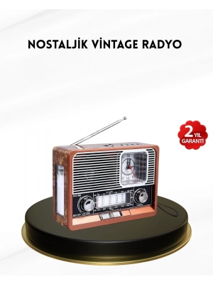 ® Nostaljik Radyo – Şık Dekoratif Tasarım ve Güvenli 2 Yıl Garanti