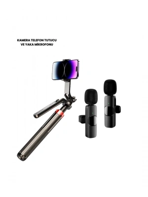 ® NPL2S TRİPOT +K11 YAKA MİKROFONU SET