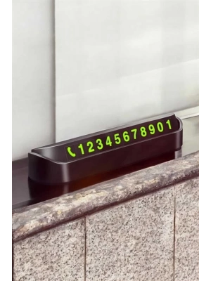 ® Numaralık Araç İçi Araba Araç Park Numaratör Telefon Numarası Yazma