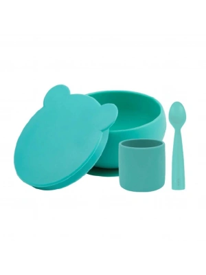 ®   Blw I Silikon Beslenme Seti 3Lü (Kaseli) Aqua Green
