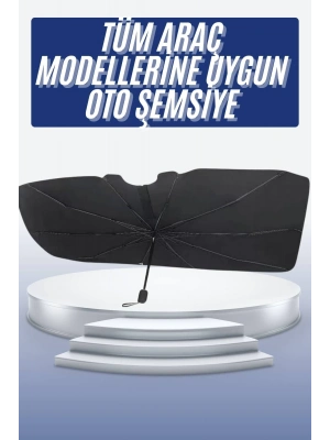 ® Oto Ön Cam Güneşliği Otomatik Katlanabilir Gölgelik Oto Cam Şemsiye