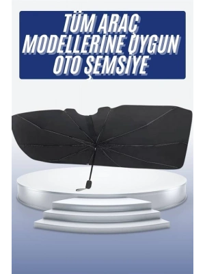 ® Oto Ön Cam Güneşliği Otomatik Katlanabilir Gölgelik Oto Cam Şemsiye