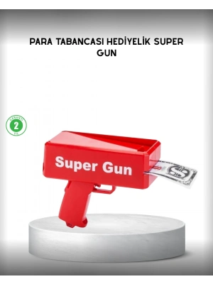 Para Dolar Saçma Para Atma Tabancası Otomatik Kırmızı Oyuncak