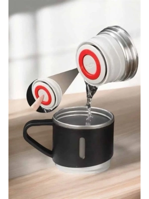 ® Paslanmaz Çelik 3’lü Termos Seti Vakumlu ve 8 Saat Isı Koruma