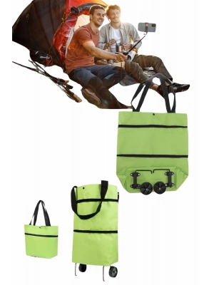 ® Pazar Çantası Tekerlekli Katlanır Pazar Arabası Çanta Market Alışveriş Arabası