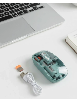 ® Pilli Kablosuz Mouse Bluetooth ve USB Uyumlu Sessiz Tıklama