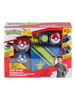 ® POK PKW3649 Pokemon Clip N Go Bandolier Büyük Set