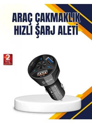 ® Polygold Quick Charger 55W Araç Şarj Cihazı PD USB C Destekli