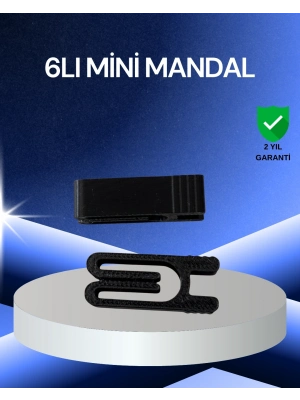 ® Poşet Kapatma Mandalı Hava Geçirmez 6 Adet Set