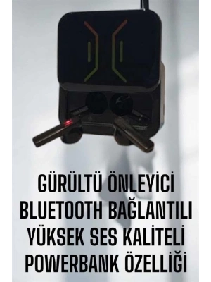® Powerbankli Bluetooth Kulaklık Yüksek Ses Kaliteli Kablosuz