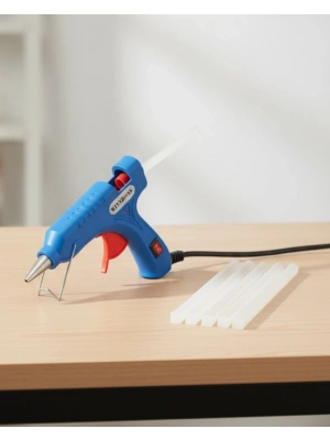 ® Pratik Kullanımlı 20W Silikon Tabancası 7.5 mm Silikon Uyumlu 5 Adet Hediye Silikon