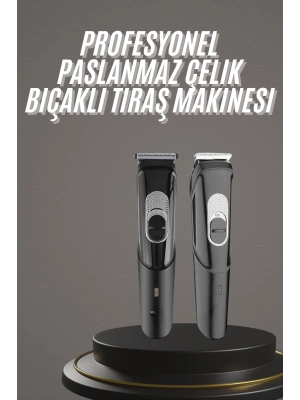 ® Pro Şarjlı Saç Sakal Tıraş Makinesi Ense Kesme Makinesi Lazer Öncesi Kısaltma