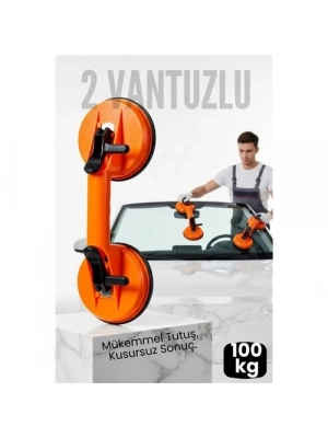 ® Profesyonel 100 KG Kilitli Vantuzlu Ağır Cam Seramik Fayans Mermer Kaldırıcı 115 mm