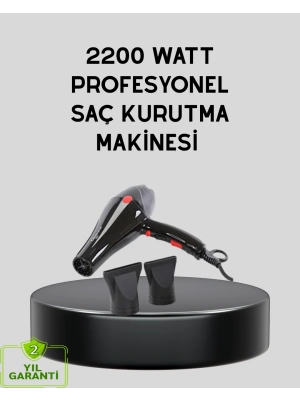 ® Profesyonel 2200W Fön Makinesi – AC Motorlu, Hızlı Kurutma, Hafif Tasarım