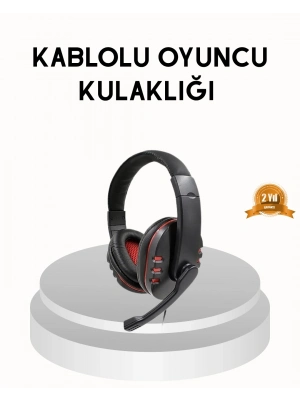 ® Profesyonel Gaming Kulaklık – Mikrofonlu, Yumuşak Pedli, Stereo Ses Kalitesi, Tere Dayanıklı